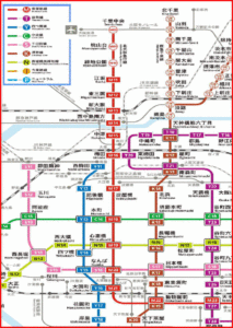 大阪 市営地下鉄 路線図 沿線マップ